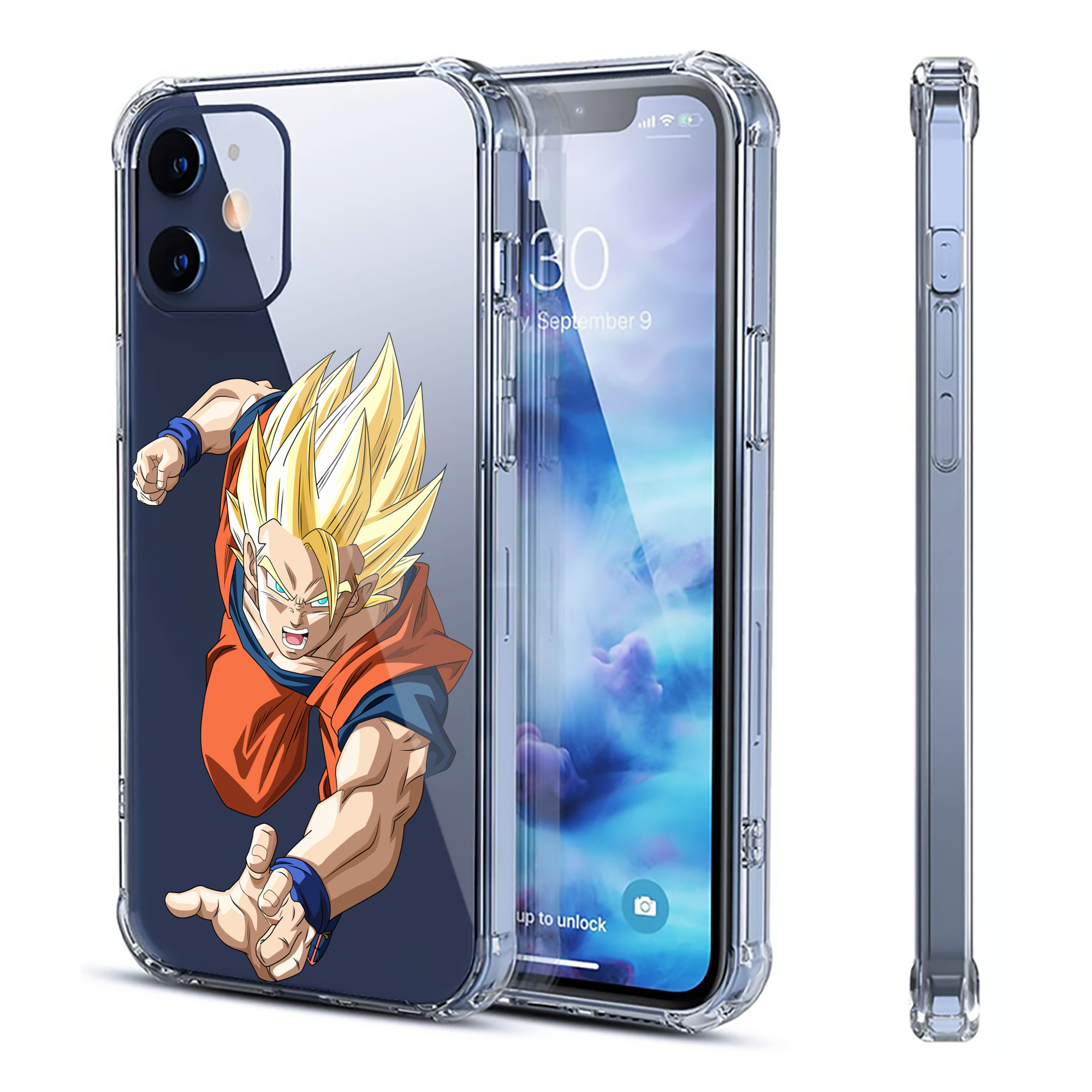 （画像用） ドラゴンボール 孫 悟飯（そんごはん）DRAGON BALL Son Gohan 【iPhone 12シリーズ対応】透明スマホケース（クリアソフトケース）